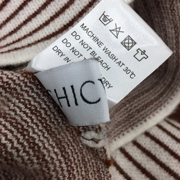 CHICWISH Sweater Lie in Caramel Fields Knit Cape Striped Cozy Blogger Favorite - Picture 7 of 13